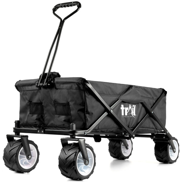 Trail Folding Beach & Camping Trolley with All-Terrain Wheels – 60kg Capacity