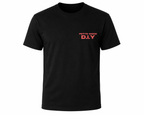 PETTS WOOD D.I.Y Premium Work T-Shirt – Black Cotton Crew Neck