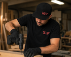 PETTS WOOD D.I.Y Premium Work Cap – Black Adjustable Baseball Cap