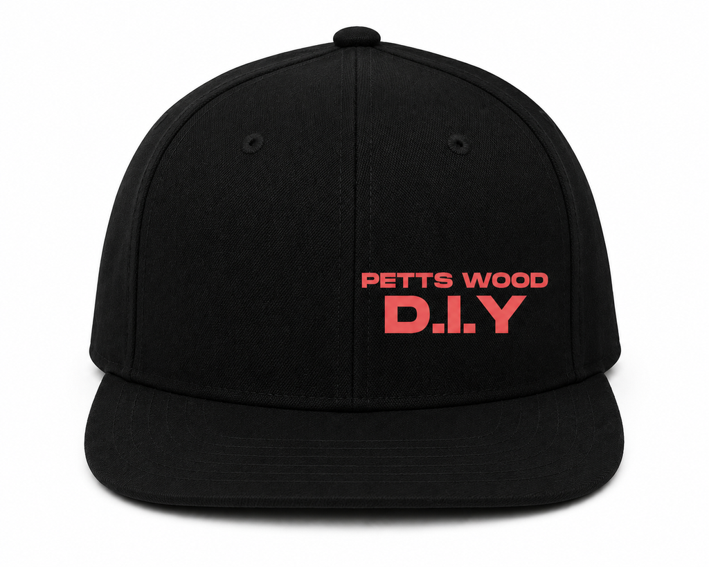 PETTS WOOD D.I.Y Premium Work Cap – Black Adjustable Baseball Cap