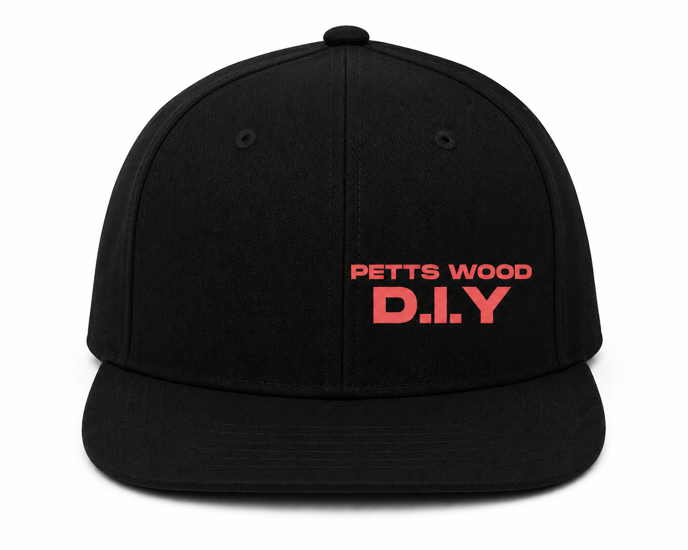 PETTS WOOD D.I.Y Premium Work Cap – Black Adjustable Baseball Cap