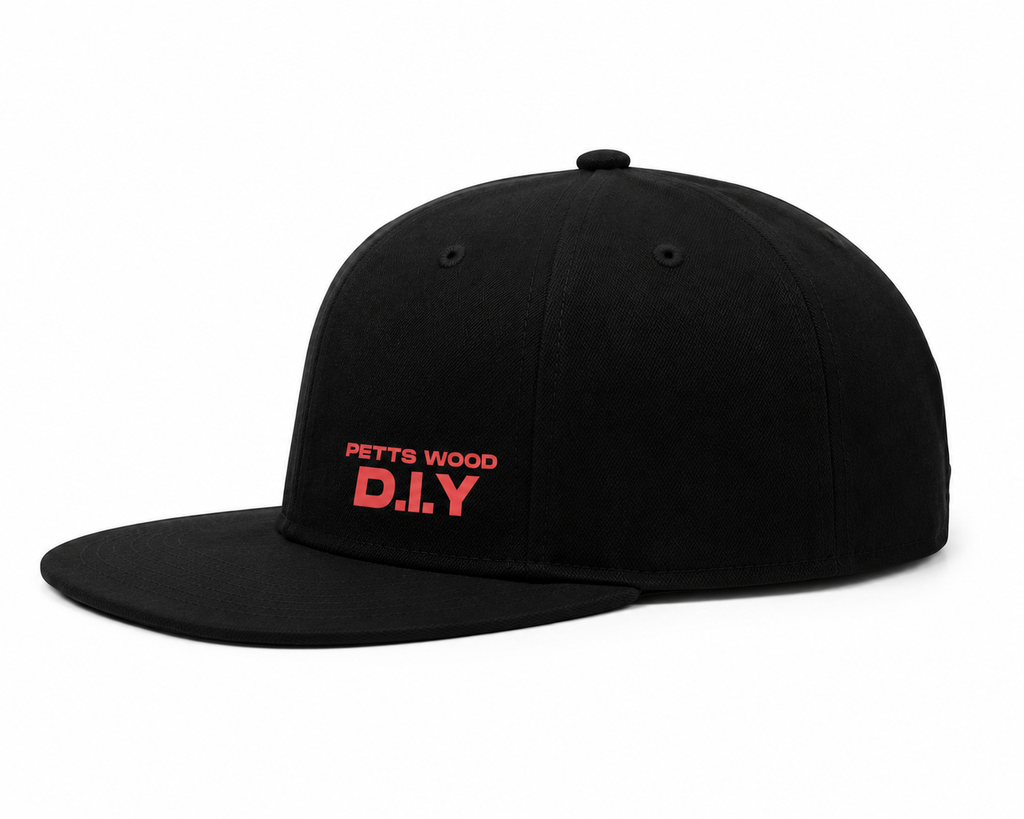 PETTS WOOD D.I.Y Premium Work Cap – Black Adjustable Baseball Cap