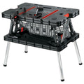 Keter Folding Work Bench with Adjustable Clamps – Portable Work Table